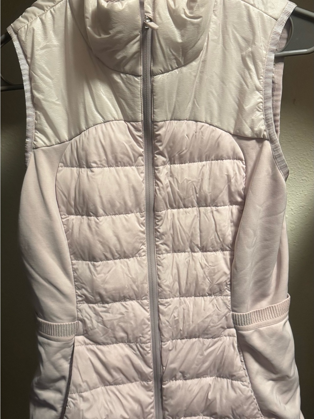 lululemon Pale Pink Quilted Vest